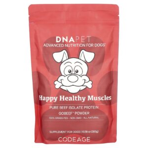 Codeage DNA Pet Happy Healthy Muscles para Cães Sem Sabor 300 g (1058 oz)