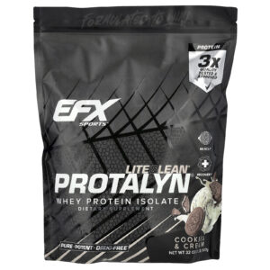 EFX Sports Isolado de Proteína Whey Protalyn® Cookies e Creme 907 g (2 lb)