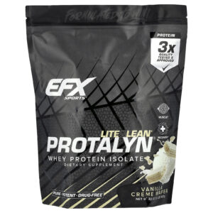 EFX Sports Isolado de Proteína Whey Protalyn® Wafer com Creme de Baunilha 907 g (2 lb)