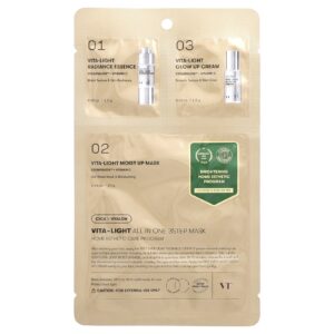 VT Cosmetics Máscara de Beleza em 3 Etapas All In One Vita-Light Kit com 3 Unidades