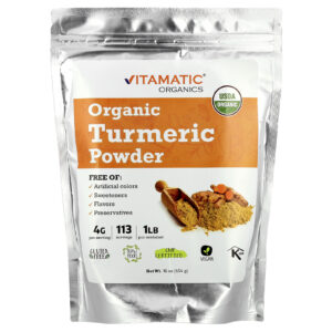Vitamatic Cúrcuma Orgânica em Pó 454 g (16 oz)