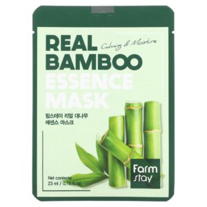 Farmstay Real Bamboo Máscara de Beleza Essence 1 Unidade 23 ml (078 fl oz)