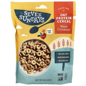 Seven Sundays Cereal Proteico de Aveia Canela e Xarope de Bordo 227 g (8 oz)
