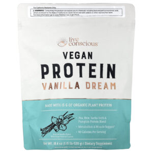 Live Conscious Proteína Vegana Sonho de Baunilha 520 g (115 lb)