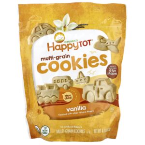 Happy Family Organics Happy Tot® Biscoitos Multigrãos A partir de 2 Anos Baunilha 125 g (44 oz)