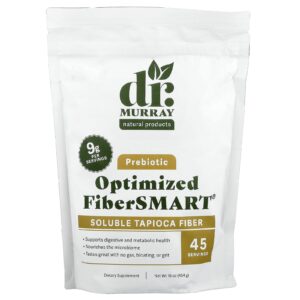 Dr. Murrays Prebiótico Fibra de Tapioca Solúvel FiberSMART® Otimizada 454 g (16 oz)