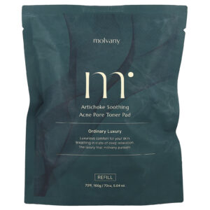 Molvany Alcachofra Disco Tônico Calmante para Acne e Poros Refil 70 Discos 160 g (564 oz)