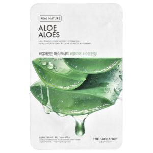 The Face Shop Real Nature Máscara Facial de Beleza Aloe 1 Unidade 20 g (070 oz)