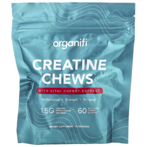 Organifi Creatine Chews™ Cereja 60 Gomas