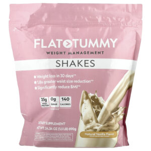 Flat Tummy Shakes Baunilha Natural 690 g (15 lb)