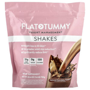 Flat Tummy Shakes Chocolate Natural 720 g (16 lb)