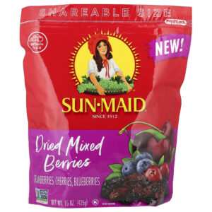 Sun-Maid Frutos Silvestres Mistos Secos Cranberries Cerejas e Mirtilos 425 g (15 oz)