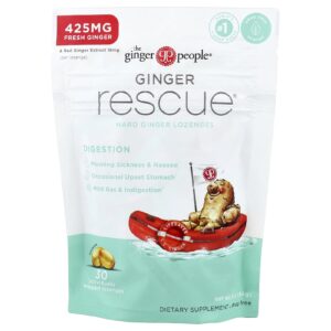 The Ginger People Ginger Rescue® Pastilhas para Gengibres Duras 30 Pastilhas Embaladas Individualmente