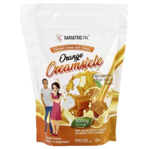 BariatricPal Cápsulas Mastigáveis de Citrato de Cálcio Creme de Laranja 90 Cápsulas Mastigáveis