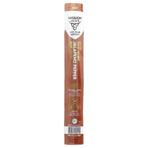 Mission Meats Beef Sticks Jalapeno Pepper 1 oz (28 g)