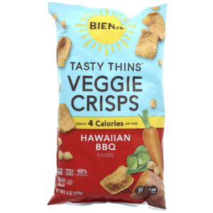 BIENA Tasty Thins™ Sabor Vegetal Crocante Churrasco Havaiano 113 g (4 oz)