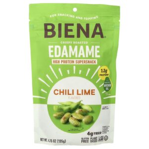 BIENA Crispy Roasted Edamame Chili Lime 4.75 oz (135 g)