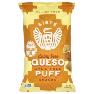 Siete Biscoitos Puff sem Grãos Queso Sem Laticínio 113 g (4 oz)