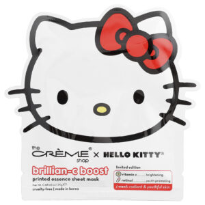 The Creme Shop Hello Kitty® Brillian-C Boost Máscara Facial de Beleza Impressa 1 Unidade 25 g (088 oz)