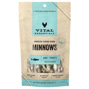 Vital Essentials Guloseimas Cruas para Cães Liofilizadas Vácuos 283 g (1 oz)