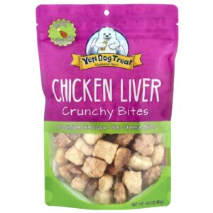 Yeti Dog Chew Crunchy Bites Para Cães Fígado de Frango 110 g (4 oz)