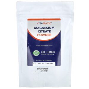 Vitamatic Citrato de Magnésio em Pó 250 g (88 oz)
