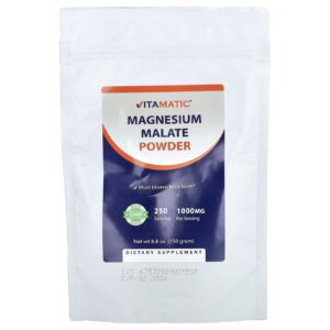 Vitamatic Malato de Magnésio em Pó 250 g (88 oz)