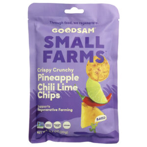 GoodSam Pequenas Farms™ Chips Crocantes e Crocantes Abacaxi Pimenta e Limão 20 g (07 oz)