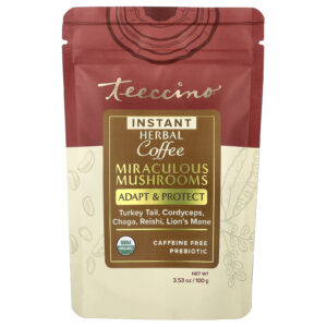 Teeccino Café de Ervas Instantâneo Cogumelos Milagrosos Sem Cafeína 100 g (353 oz)