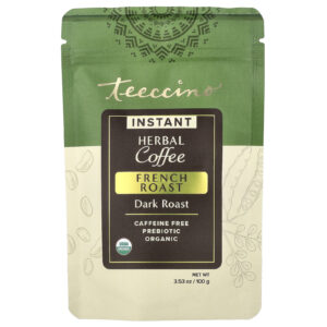 Teeccino Café de Ervas Instantâneo Torra Francesa Amargo Sem Cafeína 100 g (353 oz)