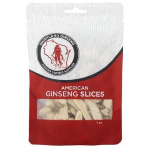 Dairyland Ginseng Fatias de Ginseng Americano 4 oz