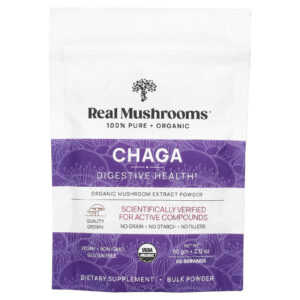Real Mushrooms Chaga Pó de Extrato de Cogumelo Orgânico 60 g (212 oz)