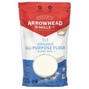 Arrowhead Mills 1 Para 1 Farinha de Trigo Orgânica Sem Glúten 567 g (20 oz)