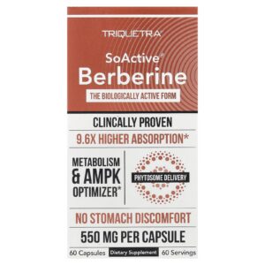 Triquetra Health SoActive® Berberina 60 Cápsulas