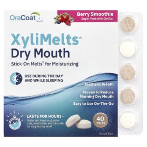 OraCoat XyliMelts® Boca Seca Smoothie de Frutos Silvestres 40 Misturas