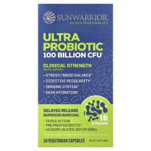 Sunwarrior UltraProbiótico 30 Cápsulas Vegetarianas