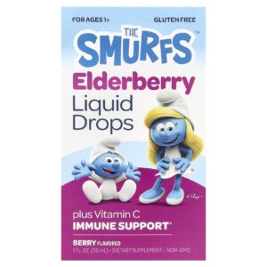 The Smurfs Sabugueiro em Gotas Para Maiores de 1 Ano Fruto Silvestre 30 ml (1 fl oz)
