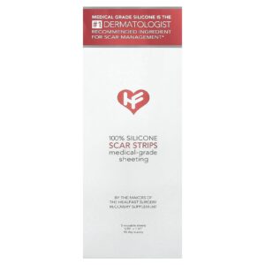 HealFast Tiras para Cicatrizes 100% Silicone 5 Folhas Reutilizáveis
