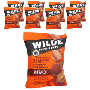 Wilde Brands Chips de Proteína Estilo Buffalo 8 Sacos 38 g (134 oz) Cada