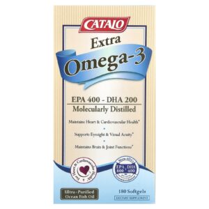 CATALO Extra Ômega-3 180 Cápsulas Softgel