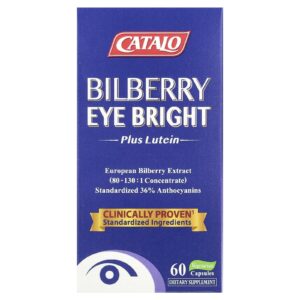 CATALO Mirtilo Europeu Eye Bright mais Luteína 60 Cápsulas Vegetarianas