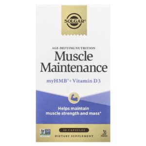 Solgar Antienvelhecimento Nutrition Manutenção Muscular 60 Cápsulas