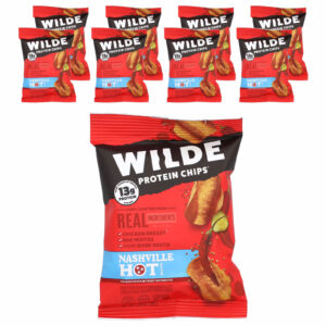 Wilde Brands Chips de Proteína Nashville Hot 8 Sacos 38 g (134 oz) Cada