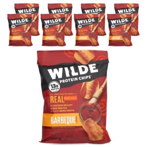 Wilde Brands Chips de Proteína Churrasco 8 Sacos 38 g (134 oz) Cada