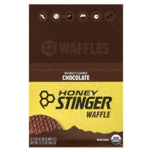 Honey Stinger Waffle Energético Chocolate Pacote com 12 Unidades 30 g (106 oz) Cada