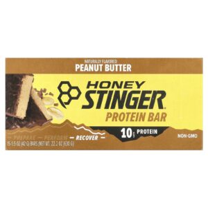 Honey Stinger Barra de Proteína Manteiga de Amendoim 15 Barras 42 g (15 oz) Cada