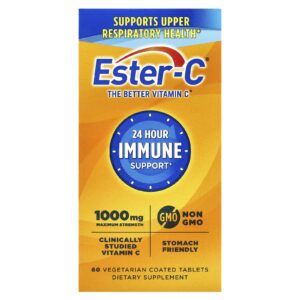 EsterC Suporte Imunológico 24 Horas 1.000 mg 60 Comprimidos Vegetarianos Revestidos