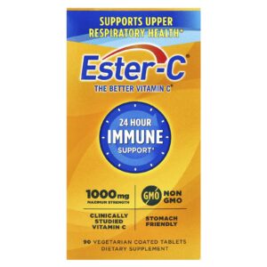 EsterC Suporte Imunológico 24 Horas 1.000 mg 90 Comprimidos Vegetarianos Revestidos
