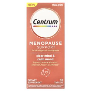 Centrum Suporte à Menopausa Mente Clara e Humor Calmo 30 Comprimidos