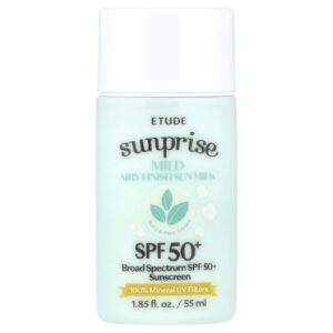 ETUDE Sunprise Leite Solar com Acabamento Suave e Aerado FPS 50+ 55 ml (185 fl oz)
